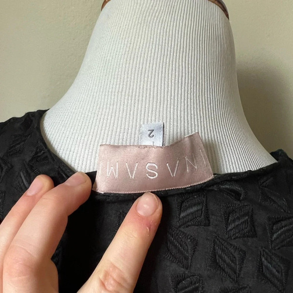 Inasami Black Cotton Open Cardigan, size M/L - Picture 5 of 6